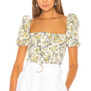 NWT Lovers and Friends Puff Sleeve top